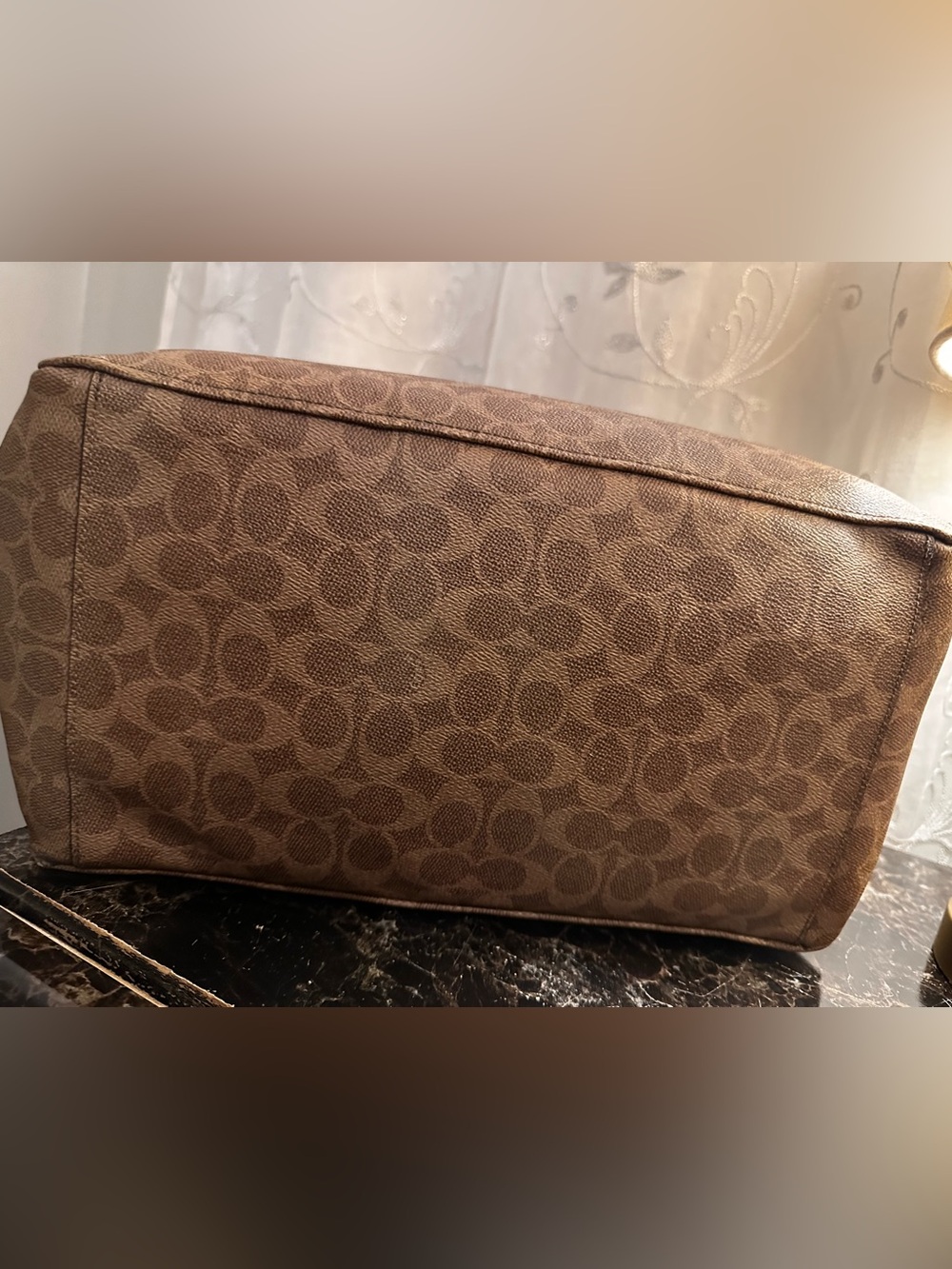 Coach Brown Signature Canvas Baby bag with Leather Trim style #79958 - Picture 11 of 11